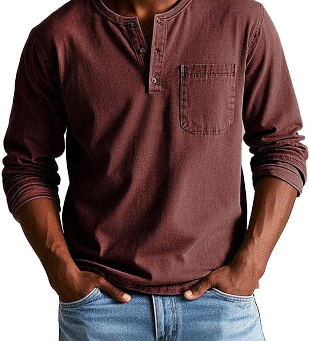 Frederico™ | Vintage Henley marškiniai