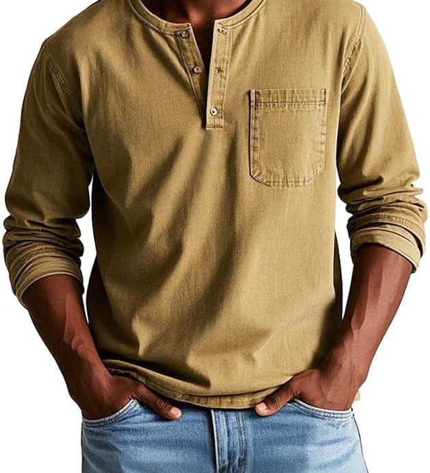 Frederico™ | Vintage Henley marškiniai