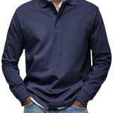 MOHR® | Prabangus ilgomis rankovėmis polo marškinėliai