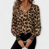 Elegantiška leopardinė bluzonė