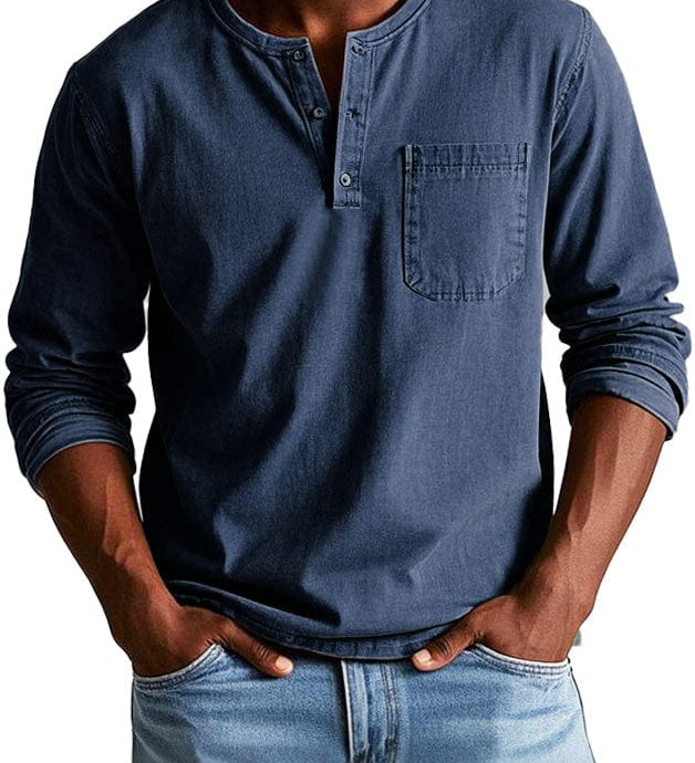 Frederico™ | Vintage Henley marškiniai