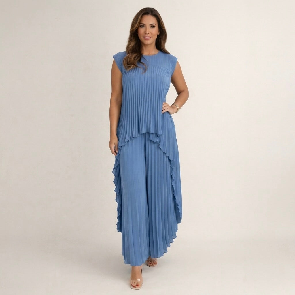 Halina™ | Elegantiška komplektas su raukšlėmis