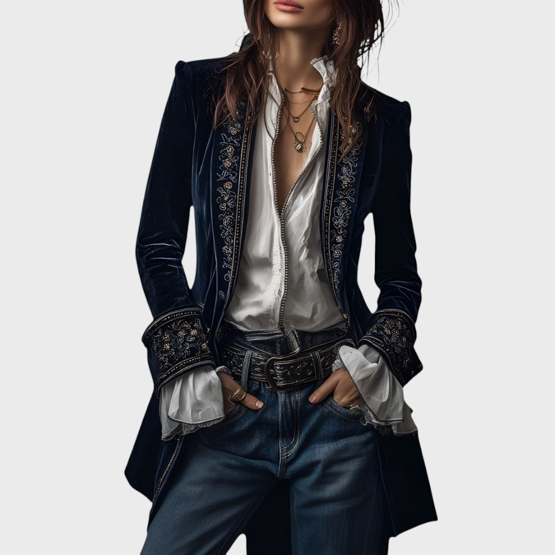 Nuria - Elegantiška aksominė striukė
