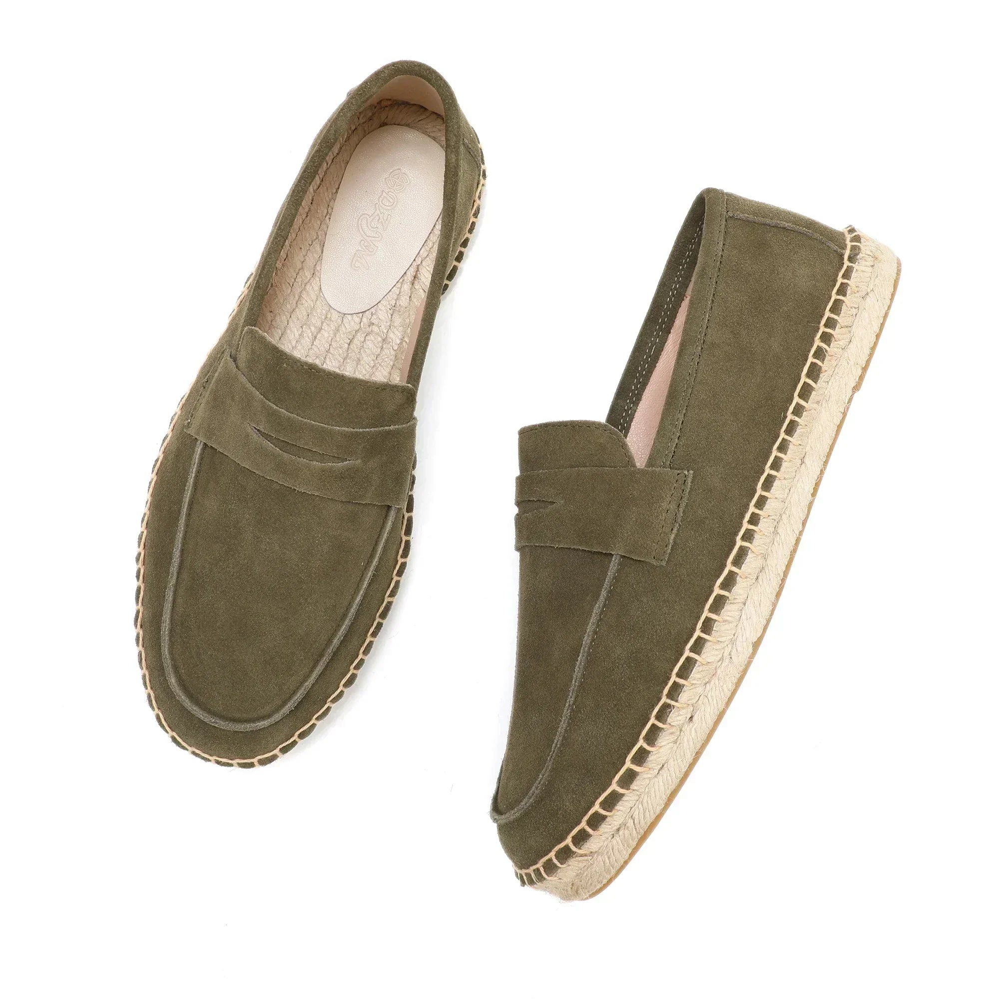 Elegantiški zomšiniai espadrilės