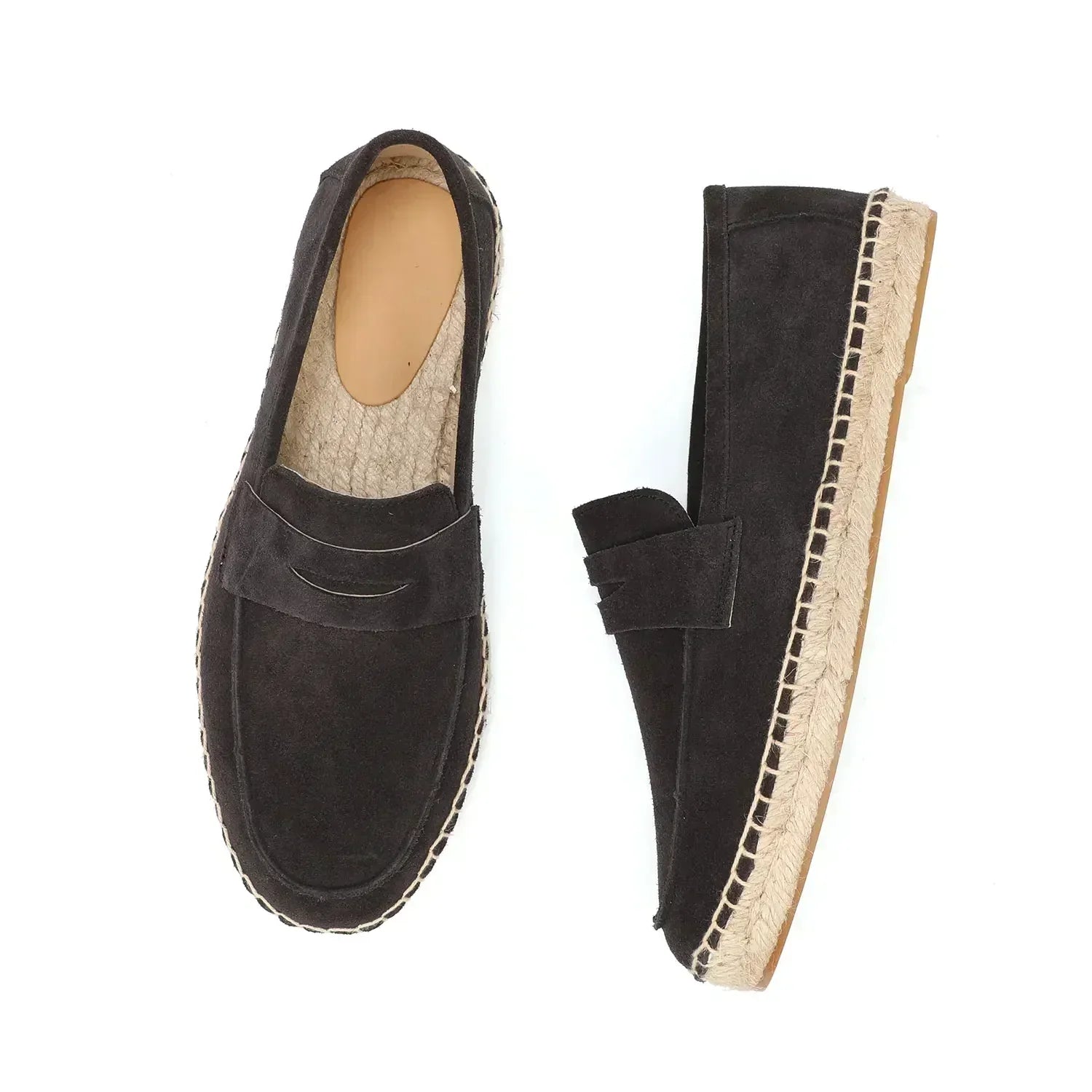 Elegantiški zomšiniai espadrilės