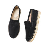 Elegantiški zomšiniai espadrilės