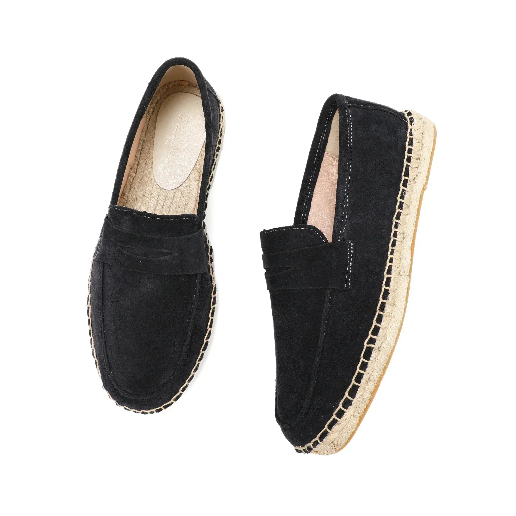 Elegantiški zomšiniai espadrilės