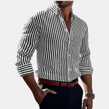 Alejandro™ | Elegantiški dryžuoti marškiniai