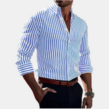 Alejandro™ | Elegantiški dryžuoti marškiniai