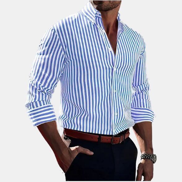 Alejandro™ | Elegantiški dryžuoti marškiniai