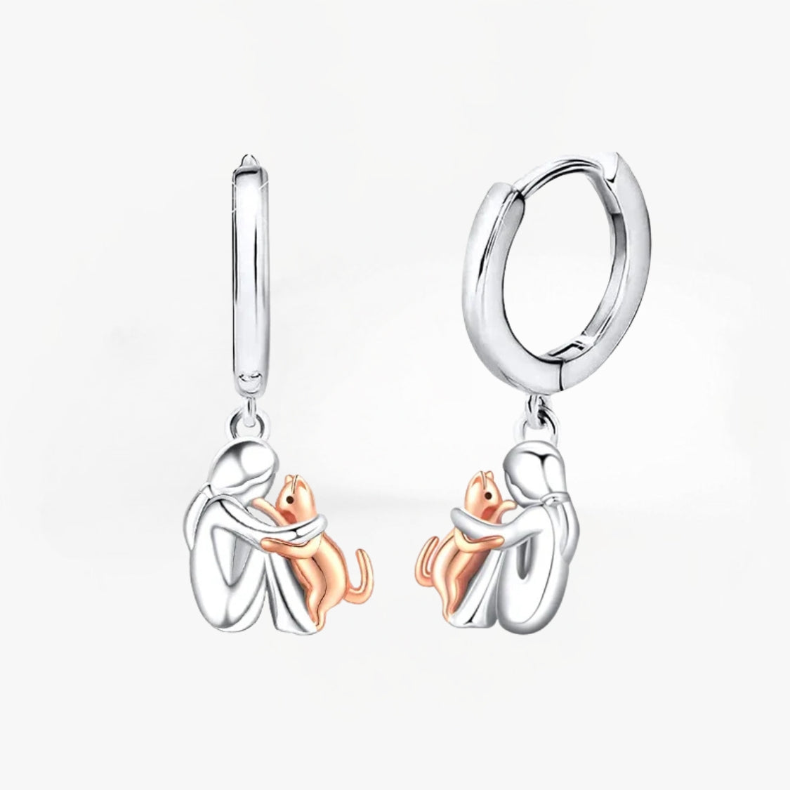 Lily™ | Katės Ikonos Auskarai (Apvalus Uždarymas)