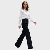 Karolína - Elegantiškos kelnės su aukšta liemene