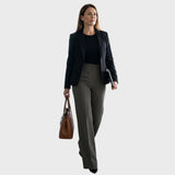 Karolína - Elegantiškos kelnės su aukšta liemene
