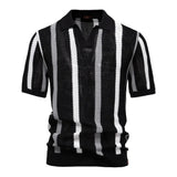 FluxStripe Polo su V formos apykakle